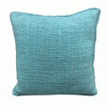 40cm Cushion Cover w/Piping - Aqua 40cm Cushion Cover w/Piping - Aqua
